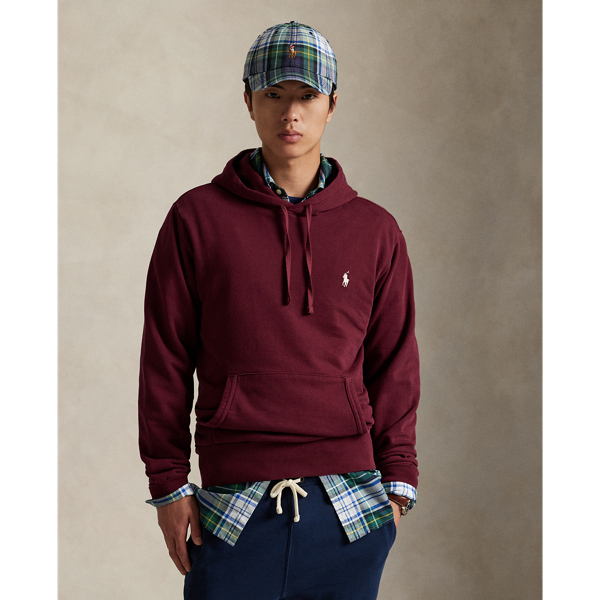 Ralph Lauren Loopback Fleece Hoodie In Brown