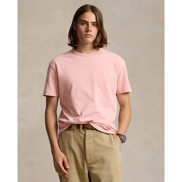 【新品未使用】ポロ　ラルフローレン　ピンク　セットアップジャージ生地 POLO RALPH LAUREN】クラシック フィット ジャージー クルー