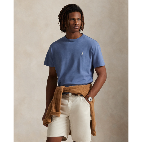Washed for a perfectly broken-in look and feel, this cotton T-shirt is a Polo essential you'll reach for again and again.