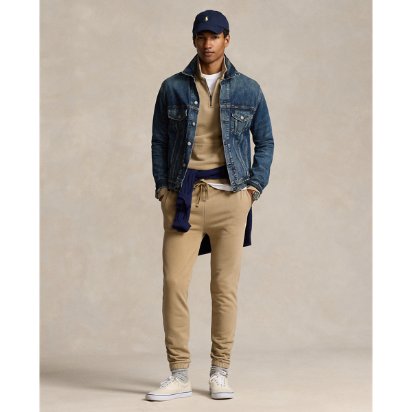 Polo Ralph Lauren Loopback Fleece Sweatpant In Desert Khaki