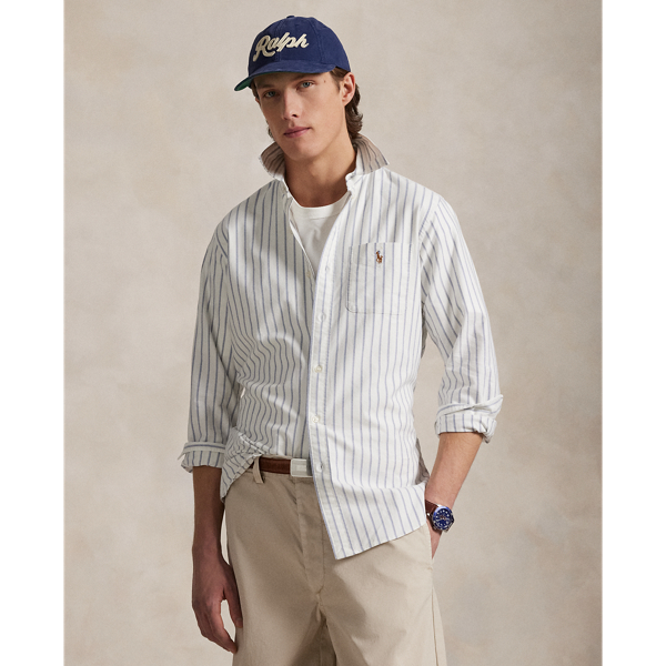 Chemise Oxford à rayures Custom Fit - Polo Ralph Lauren - Modalova
