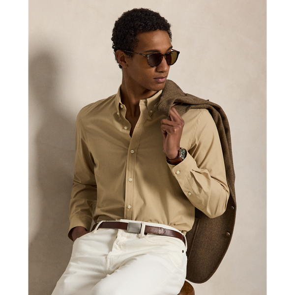 Slim Fit Stretch Poplin Shirt