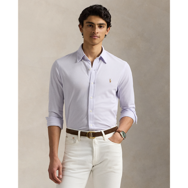 Chemise Oxford en jersey - Polo Ralph Lauren - Modalova