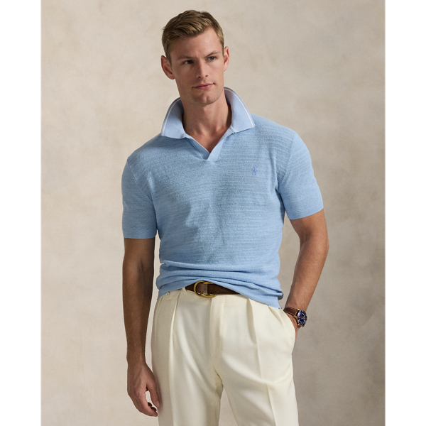 Pull texturé en coton et lin - Polo Ralph Lauren - Modalova
