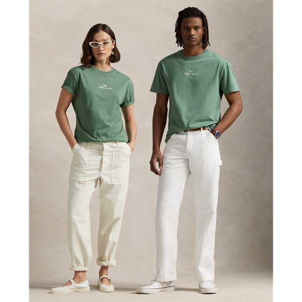 Ralph Lauren Classic Fit Logo Jersey T-shirt In Fatigue