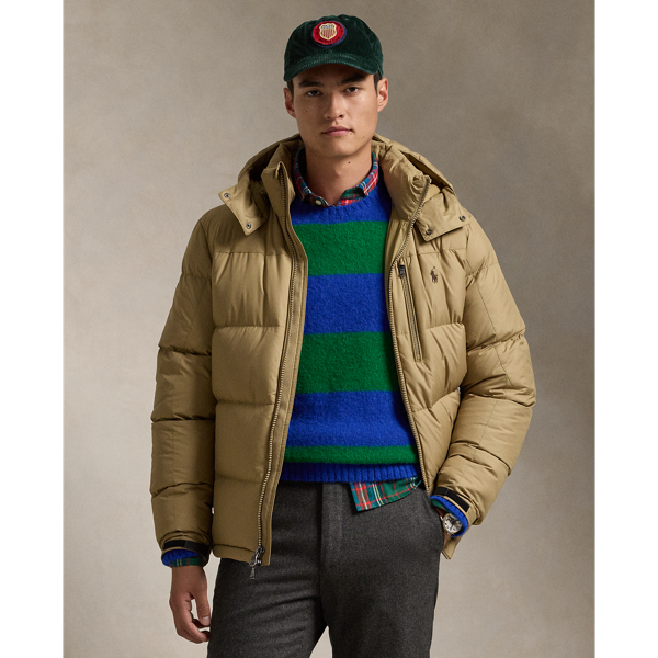 Ralph Lauren The Gorham Down Jacket In Desert Khaki