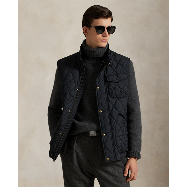 Polo Ralph Lauren The Beaton Quilted Utility Vest In Polo Black