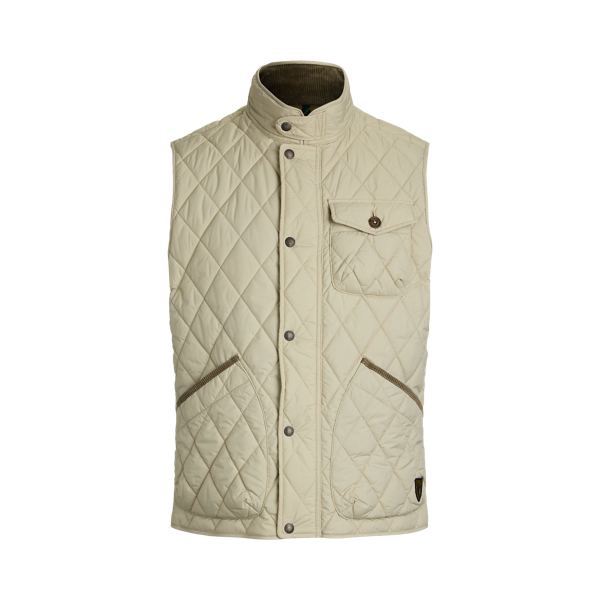 Polo Ralph Lauren The Beaton Quilted Utility Vest In Stoneware Grey