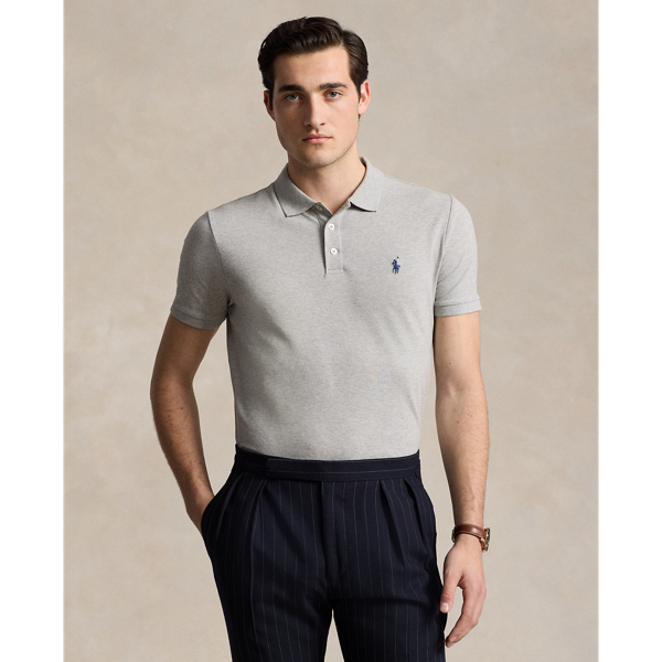 Custom Slim Fit Stretch Mesh Polo Shirt - Polo Ralph Lauren - Modalova