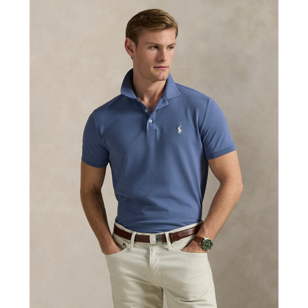 Polo en piqué stretch Custom Slim Fit - Polo Ralph Lauren - Modalova
