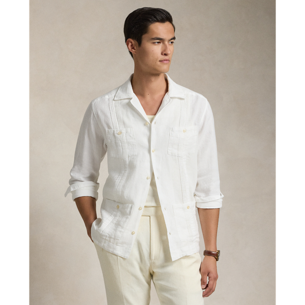 Polo Ralph Lauren Slim-fit Button-down Collar Logo-embroidered Cotton-blend Poplin Shirt In White