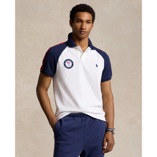 Polo Ralph Lauren Team Usa Mesh Polo Shirt In White Multi | ModeSens