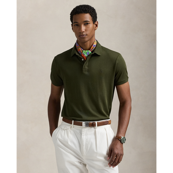 Polo en coton doux Custom Slim Fit - Polo Ralph Lauren - Modalova