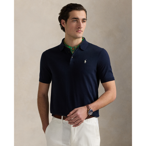 Pull col polo en coton - Polo Ralph Lauren - Modalova