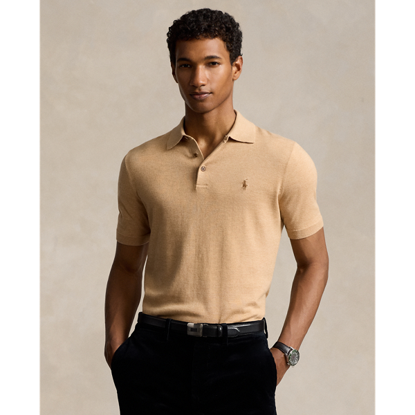POLO RALPH LAUREN】コットン ポロカラー セーター I (トップス