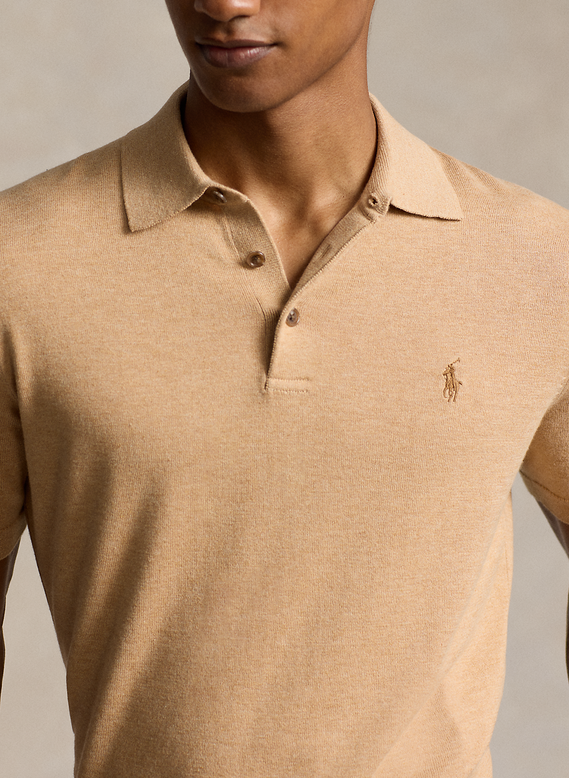 POLO RALPH LAUREN】コットン ポロカラー セーター I (トップス POLO RALPH LAUREN】コットン ポロカラー セーター I (トップス
