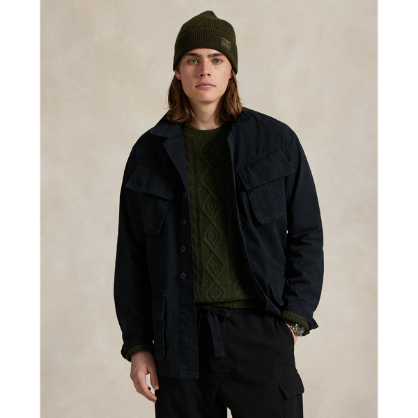 Ralph Lauren Ripstop Utility Overshirt In Blue