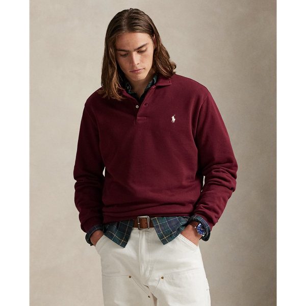 Loopback Fleece Collared Sweatshirt - Polo Ralph Lauren - Modalova