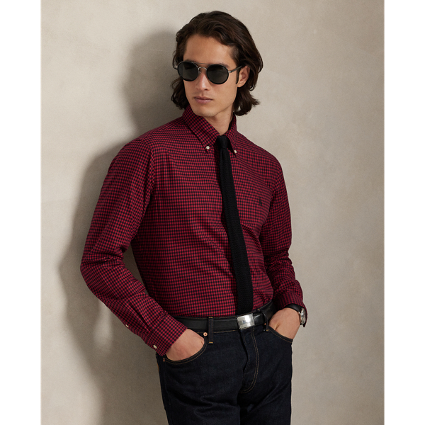Custom Fit Plaid Twill Shirt