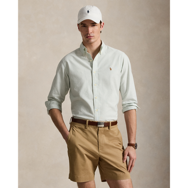 Custom Fit Striped Oxford Shirt