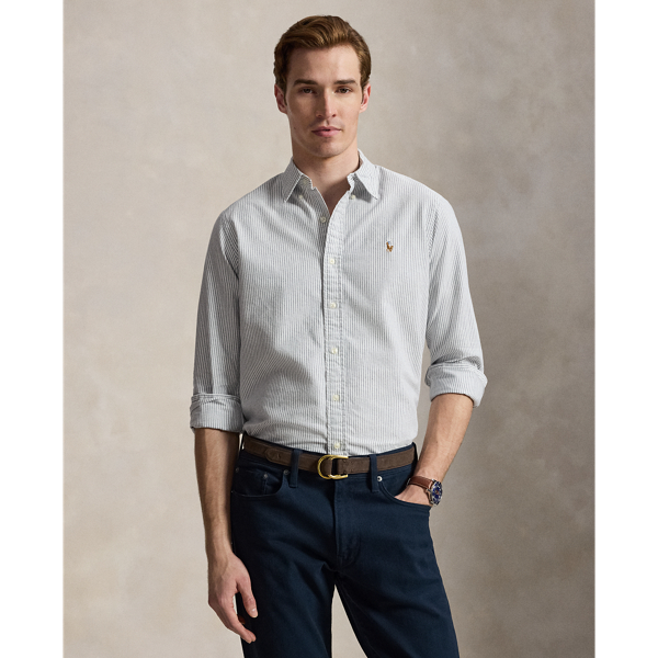 Slim Fit Striped Oxford Shirt