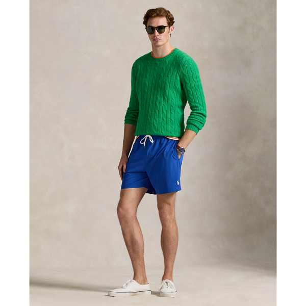 Ralph Lauren 5.75-inch Traveler Classic Swim Trunk In Green