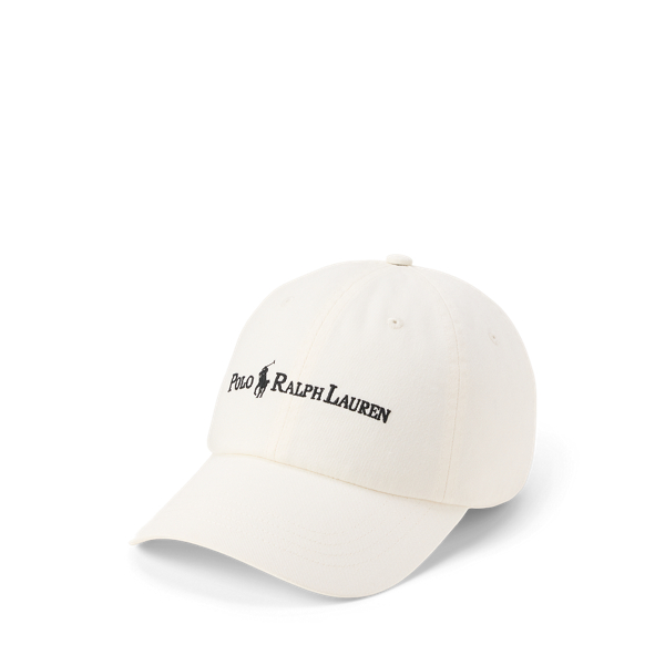 Ralph Lauren Cotton Twill Ball Cap In White