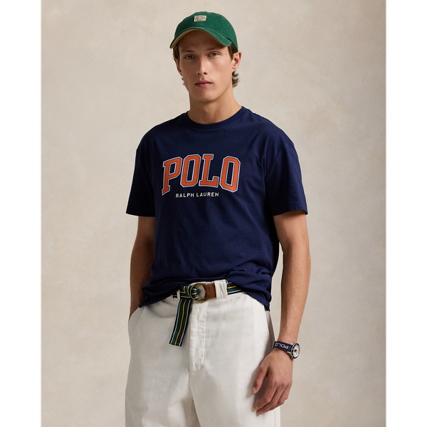 Polo Ralph Lauren Classic Fit Logo Jersey T-shirt In Cruise Navy