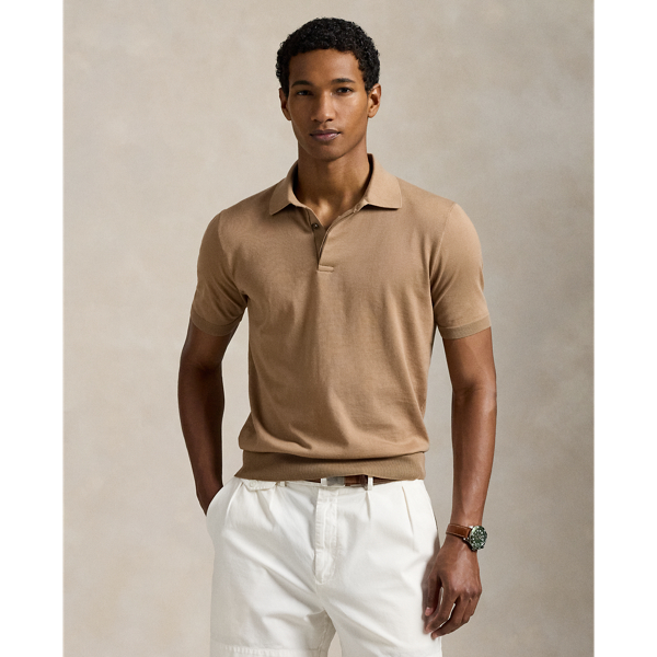 Pull col polo en coton - Polo Ralph Lauren - Modalova
