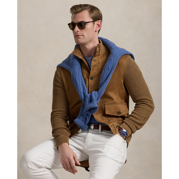 Cardigan hybride en lin - Polo Ralph Lauren - Modalova