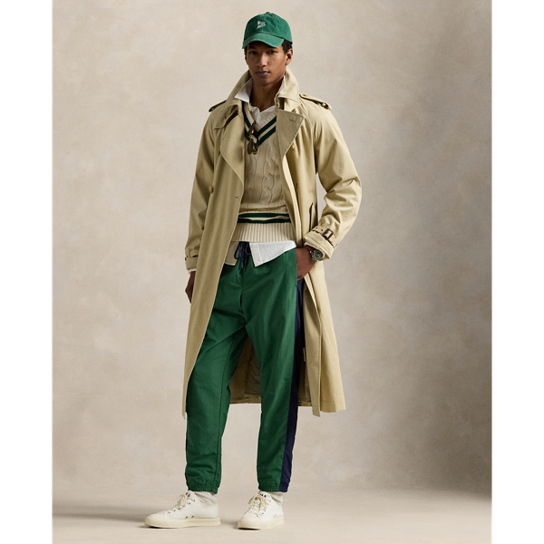 Polo Ralph Lauren Ripstop Graphic Track Pant In Kelly Green