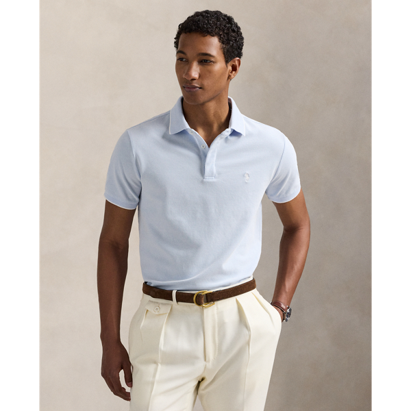 Ralph Lauren Custom Slim Fit Stretch Oxford Mesh Polo