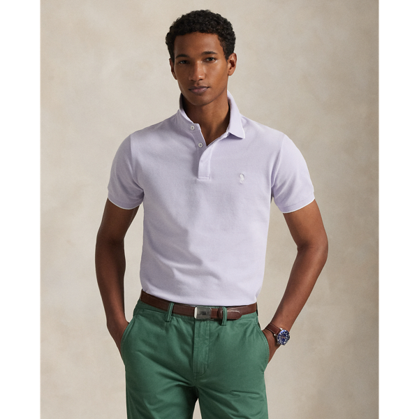 Ralph Lauren Custom Slim Fit Stretch Oxford Mesh Polo