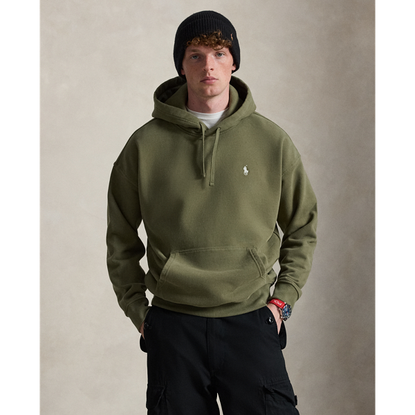 Relaxed Fit Logo Fleece Hoodie