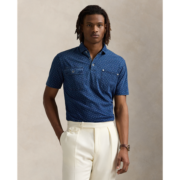 Polo Classic Fit en jersey indigo - Polo Ralph Lauren - Modalova