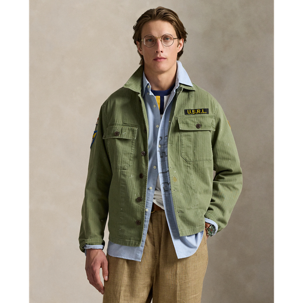 Chemise workwear Relaxed sergé chevrons - Polo Ralph Lauren - Modalova
