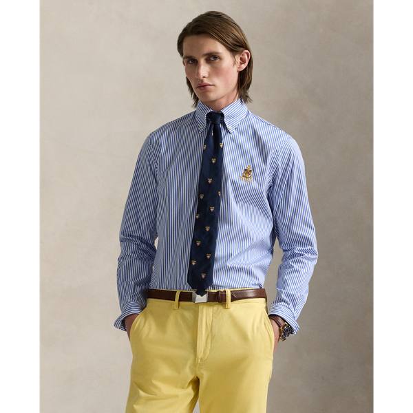 Chemise rayée blason classique popeline - Polo Ralph Lauren - Modalova