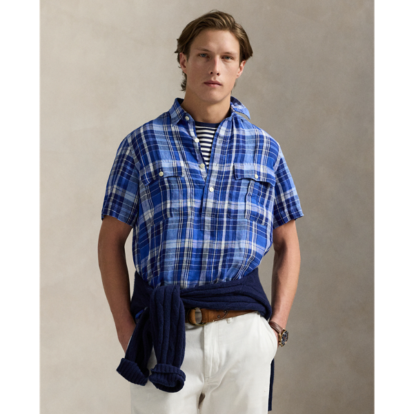 Chemise écossaise Classic Fit en lin - Polo Ralph Lauren - Modalova
