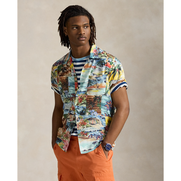 Classic Fit Patchwork-Print Camp Shirt - Polo Ralph Lauren - Modalova