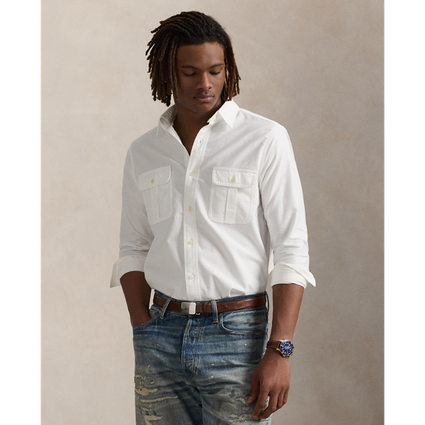 Ralph Lauren Classic Fit Oxford Shirt In White