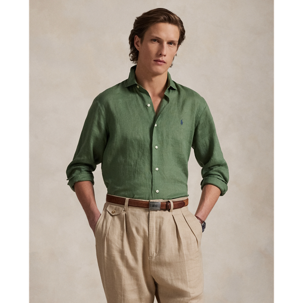 Chemise en lin coupe ajustée - Polo Ralph Lauren - Modalova
