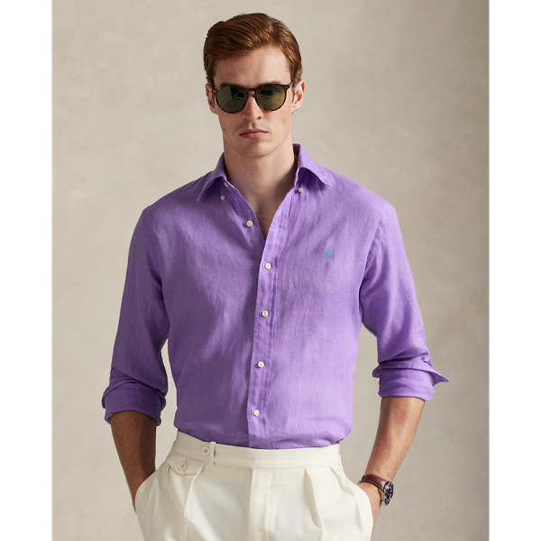 Chemise en lin coupe ajustée - Polo Ralph Lauren - Modalova