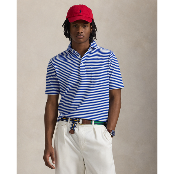 Polo Ralph Lauren Classic Fit Featherweight Mesh Polo In Sapphire Star/white
