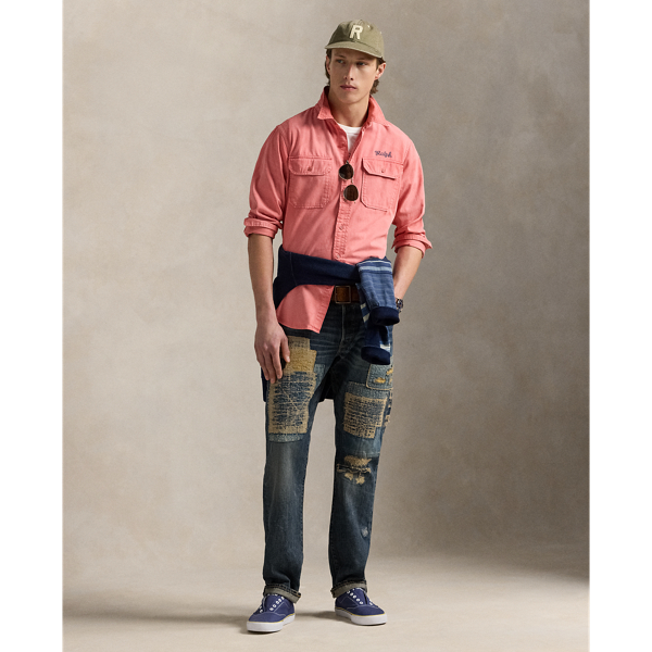 Polo Ralph Lauren Hampton Relaxed Straight Distressed Jean In Pamona