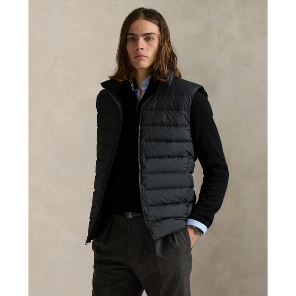 Ralph Lauren The Colden Packable Down Vest In Black