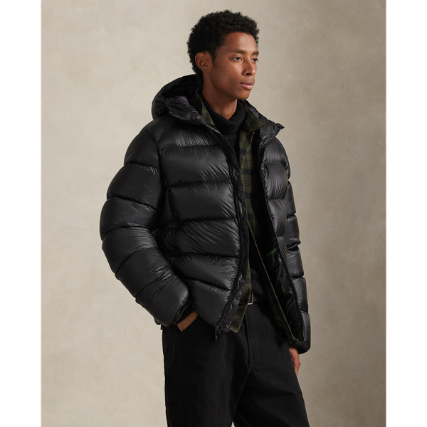 Ralph Lauren The Hawthorne Packable Down Jacket In Black