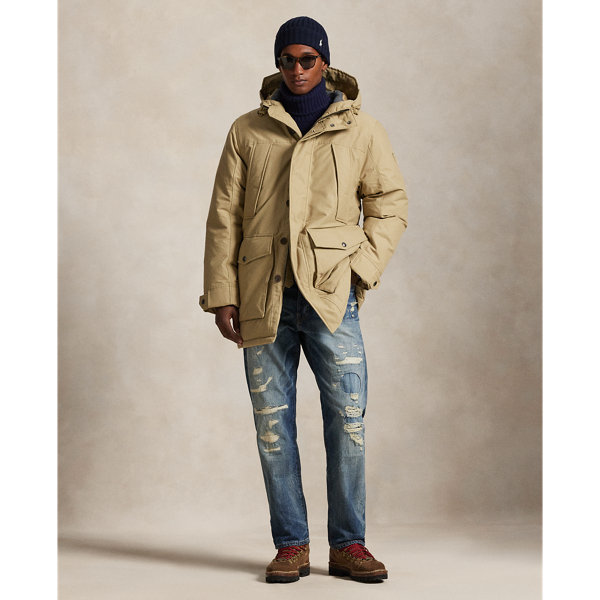 Ralph Lauren Hooded Down Parka In Neutral