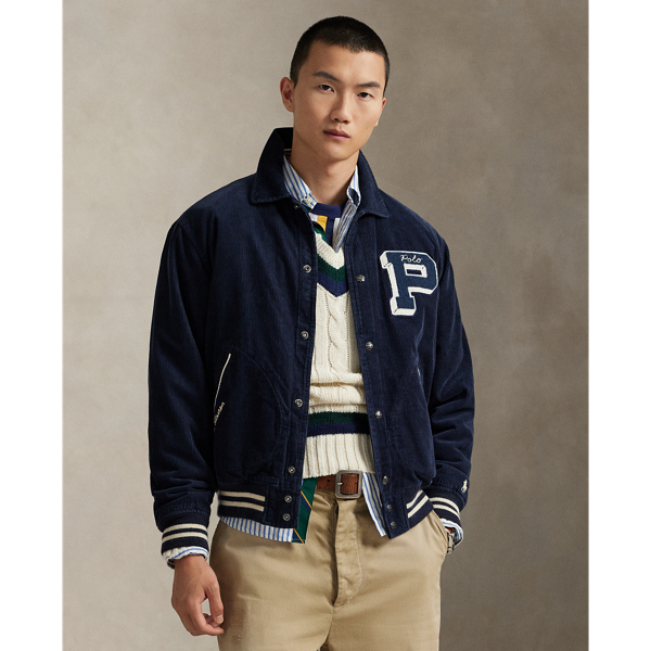 Veste à lettre en velours côtelé - Polo Ralph Lauren - Modalova