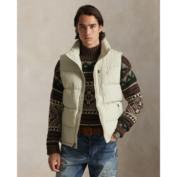 Ralph Lauren The Gorham Down Vest In Neutral