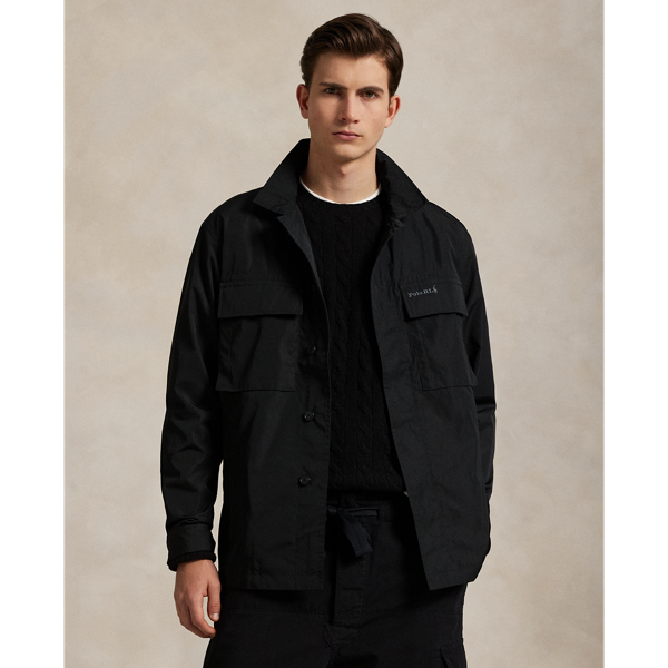 Ralph Lauren Utility Shirt Jacket In Polo Black